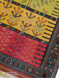 Kilim Khorassan brodé main n°19587_190×120