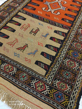 Charger l&#39;image dans la galerie, Kilim Khorassan brodé main n°19597_193×102
