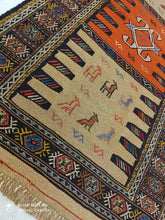 Charger l&#39;image dans la galerie, Kilim Khorassan brodé main n°19597_193×102
