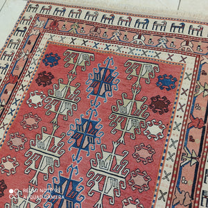 Kilim Khorassan tissé main n°19737_144×108