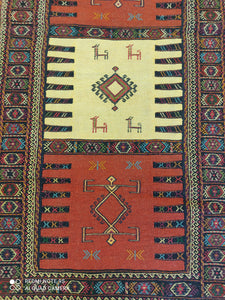 Kilim Khorassan brodé main n°19595_172×105