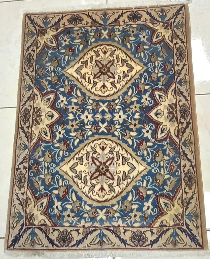 Tapis Nain tissé main n°123_90×60