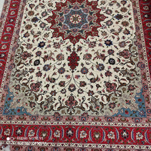 Charger l'image dans la galerie, Grand Tapis Tabriz Panjaraj noué main n°15996_302×200
