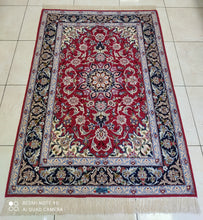 Charger l'image dans la galerie, Tapis Ispahan fait main n°16470_158×110
