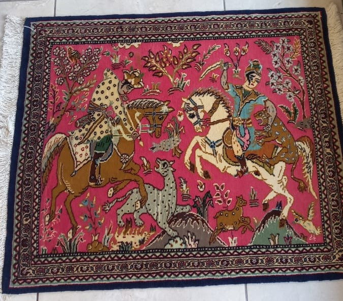 Tapis Ghom fait main n°19322_080×065