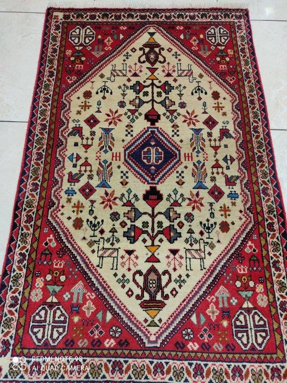 Tapis Abadeh tissé main n°8446_116×72