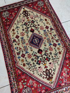 Tapis Abadeh tissé main n°8446_116×72