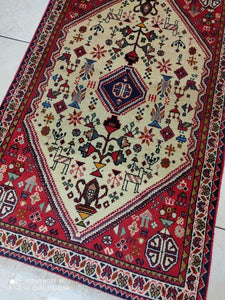 Tapis Abadeh tissé main n°8446_116×72