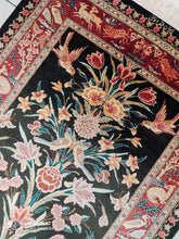 Charger l&#39;image dans la galerie, Tapis Ghom soie noué main n°18197_117×78
