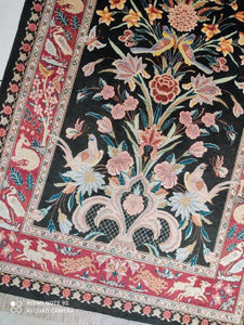 Tapis Ghom soie noué main n°18197_117×78