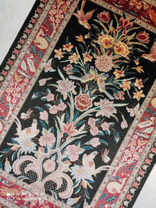 Tapis Ghom soie noué main n°18197_117×78