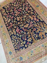 Charger l'image dans la galerie, Tapis Ghom soie noué main n°17608_117×81
