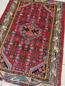 Tapis Hosseinabad noué main n°19545_117×83