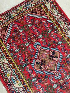 Tapis Hosseinabad noué main n°19545_117×83