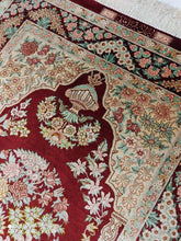 Charger l'image dans la galerie, Tapis Ghom soie fait main n°18588_120×76
