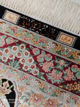 Charger l'image dans la galerie, Tapis Ghom soie noué main n°18577_120×78
