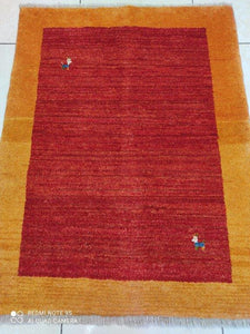 Tapis Gabbeh tissé main n°851_120×80