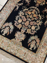 Charger l'image dans la galerie, Tapis Ghom soie noué main n°18194_120×80
