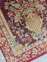 Charger l'image dans la galerie, Tapis Ghom soie noué main n°18219_120×80
