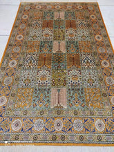 Charger l'image dans la galerie, Tapis Ghom soie noué main n°18469_125×80
