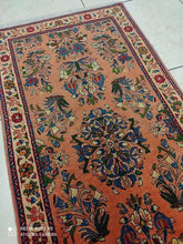 Charger l&#39;image dans la galerie, Tapis Sarouk fait main n°19327_130×63
