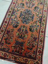 Charger l&#39;image dans la galerie, Tapis Sarouk fait main n°19327_130×63
