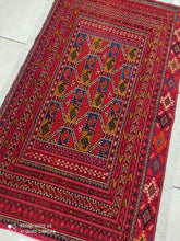 Charger l&#39;image dans la galerie, Tapis Antique Torkaman tissé main n°19241_130×70
