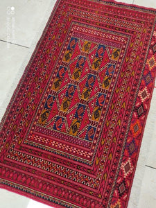 Tapis Antique Torkaman tissé main n°19241_130×70