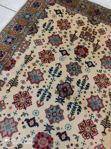 Tapis Tabriz tissé main n°4338_133×96