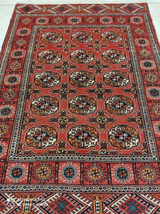 Tapis Torkaman noué main n°13426_138×102