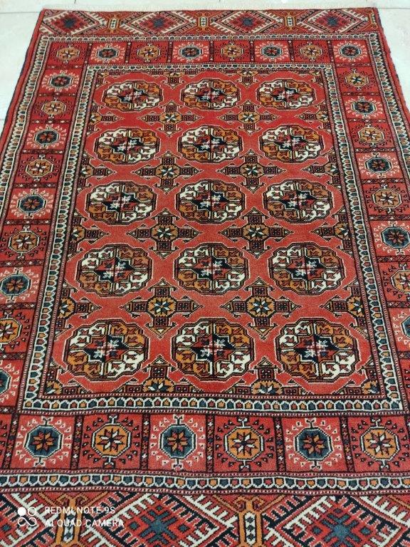 Tapis Torkaman noué main n°13426_138×102
