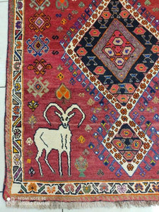 Tapis Ghachghai noué main n°8409_143×104