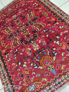 Tapis Ghachghai noué main n°8364_144×105