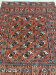 Tapis Torkaman tissé main n°7577_144×108