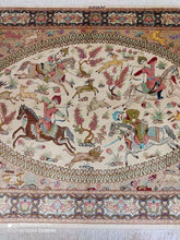 Charger l&#39;image dans la galerie, Tapis Ghom soie fait main n°19053_145×100
