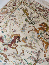 Charger l&#39;image dans la galerie, Tapis Ghom soie fait main n°16681_145×100
