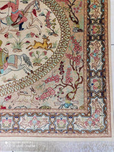 Charger l&#39;image dans la galerie, Tapis Ghom soie fait main n°19053_145×100
