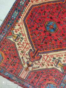 Tapis Nahavand tissé main n°16384_145×100