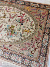 Charger l&#39;image dans la galerie, Tapis Ghom soie fait main n°19053_145×100
