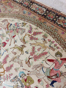 Tapis Ghom soie fait main n°19053_145×100