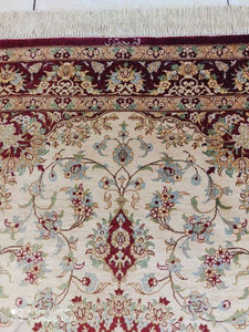 Tapis Ghom soie tissé main n°16505_145×100