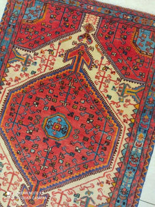 Tapis Nahavand tissé main n°16384_145×100