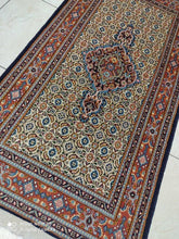 Charger l&#39;image dans la galerie, Tapis Moud tissé main n°14147_145×76
