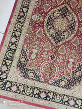 Charger l'image dans la galerie, Tapis Ghom soie tissé main n°18720_147×96
