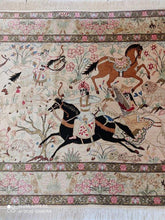 Charger l&#39;image dans la galerie, Tapis Ghom soie tissé main n°16039_147×97
