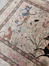 Charger l&#39;image dans la galerie, Tapis Ghom soie tissé main n°16039_147×97
