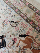 Charger l&#39;image dans la galerie, Tapis Ghom soie tissé main n°16039_147×97
