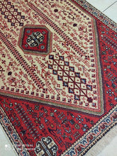 Charger l'image dans la galerie, Tapis Abadeh tissé main n°8487_148×100
