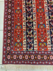 Tapis Moharamat noué main n°17060_148×105