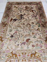 Charger l&#39;image dans la galerie, Tapis Ghom soie tissé main n°19761_148×98
